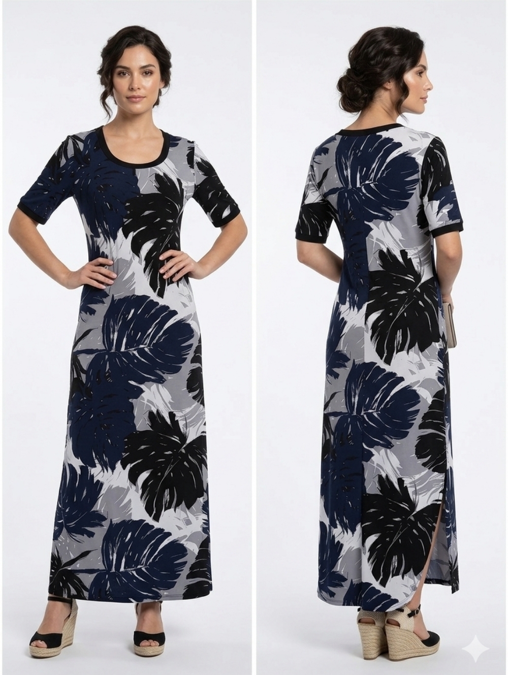 G.i.l.i PALMS BRANCHES SHIRT DRESS SIZE SMALL